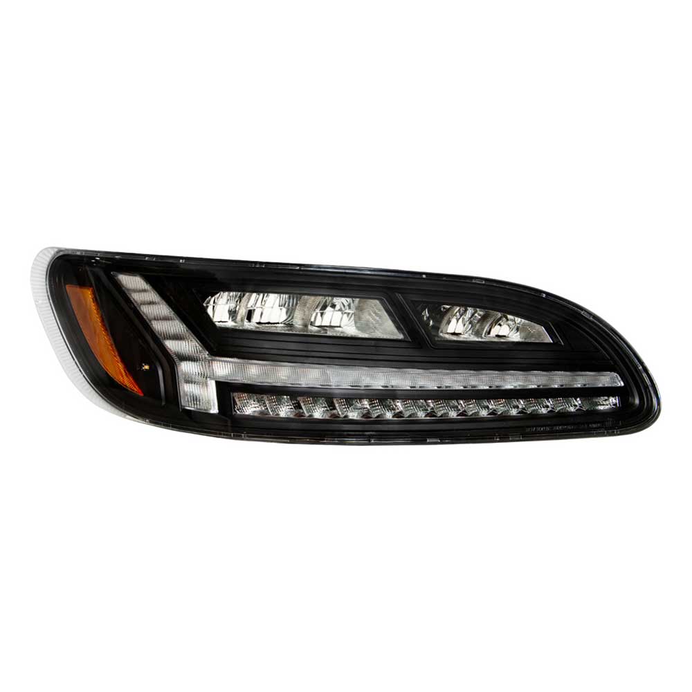 Peterbilt 330, 335, 337, 340, 348, 382, 384, 386, 387 LED Blackout Headlight - Passenger Side