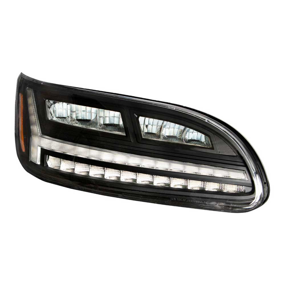 Peterbilt 330, 335, 337, 340, 348, 382, 384, 386, 387 LED Blackout Headlight - Passenger Side
