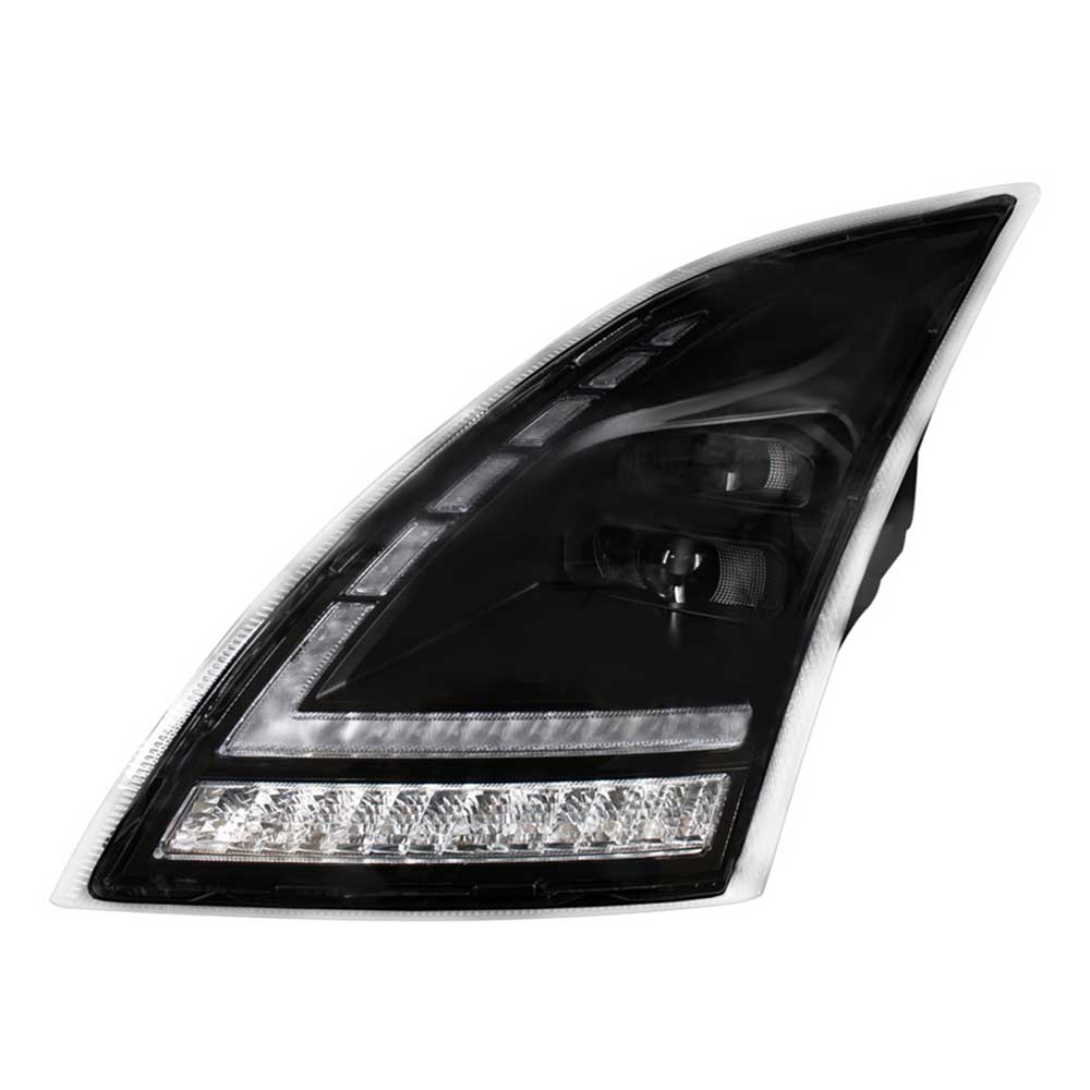 Volvo VNL 2018+ Blackout Full LED Headlight with LED Turn Signal