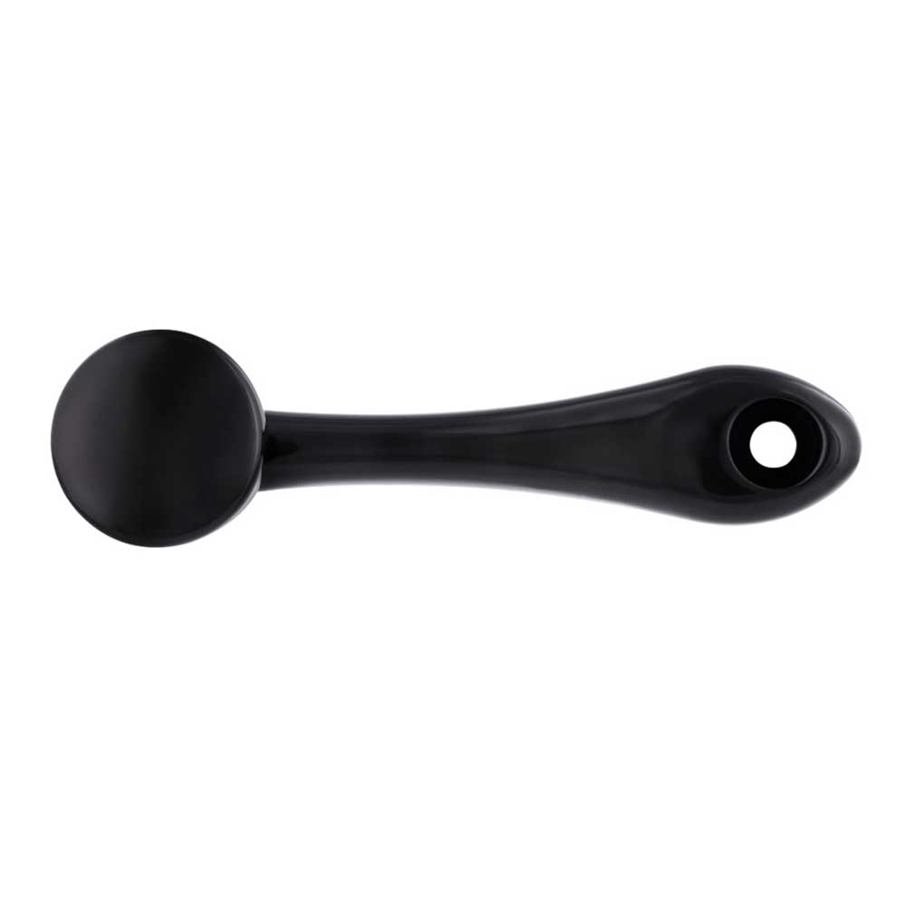 Black Die-Cast Window Crank with 3/8 Square Adapter