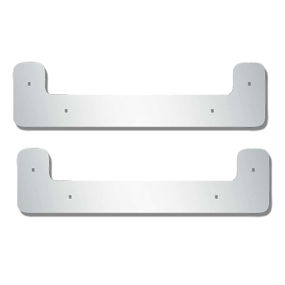 24" 11 Gauge Stainless Steel U Shaped Mud Flap Weight (PR)
