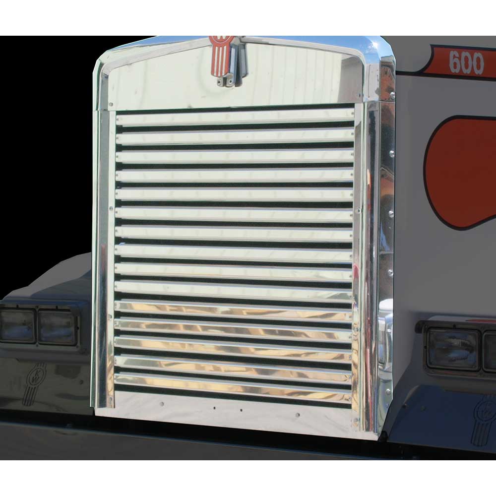SS Grill with 15 Horizontal Bars for 1990 - 2024 Kenworth W900L Long Hood