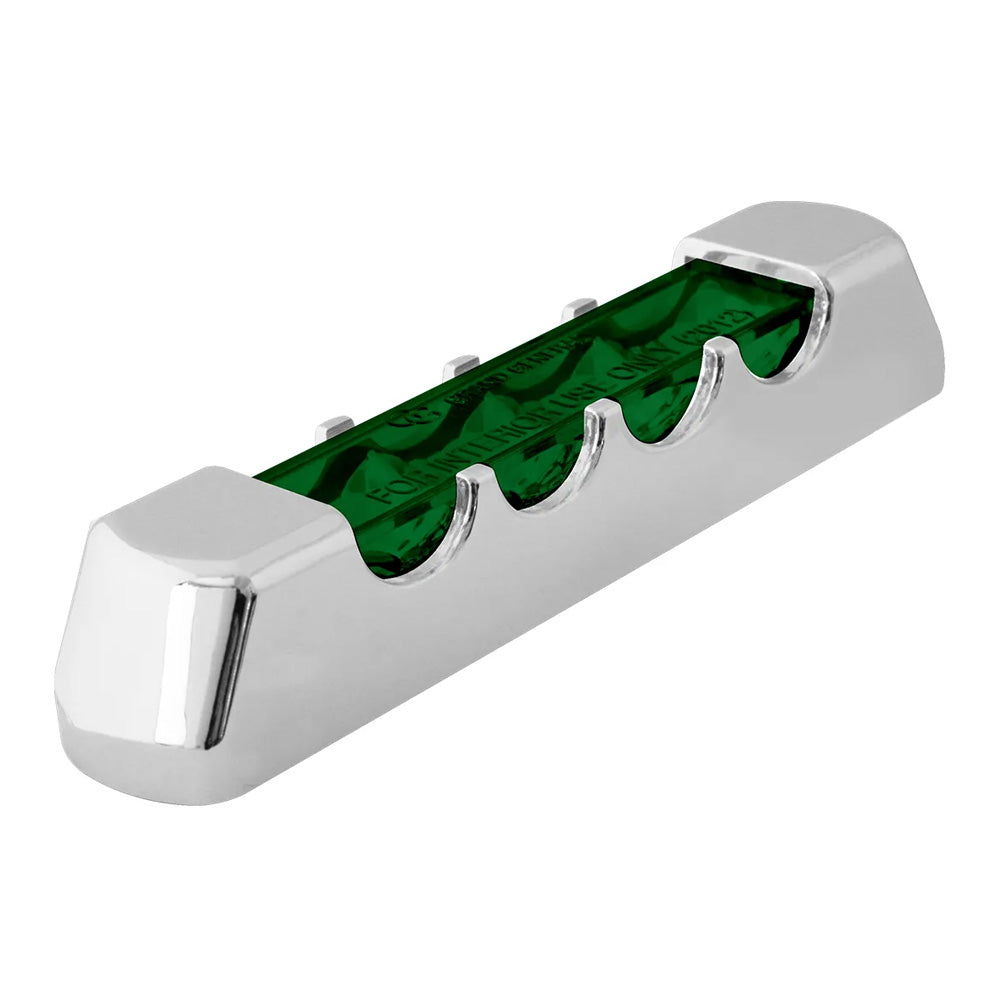 Green 4" Surface Mount Marker Light with Notched Bezel