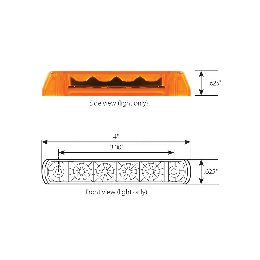 4" Surface Mount Marker Light