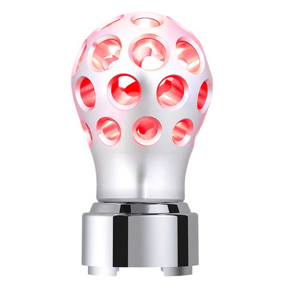 Phoenix Style Ball Chrome Gearshift Knob with LED 9/10 Speed Adapter - Thread On