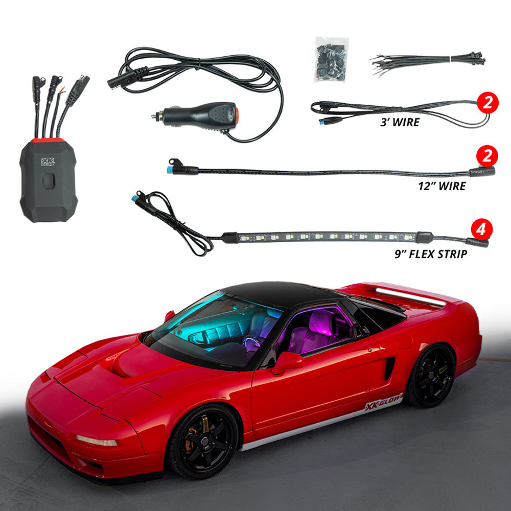 XKMAX Four Piece Interior LED Light Kit