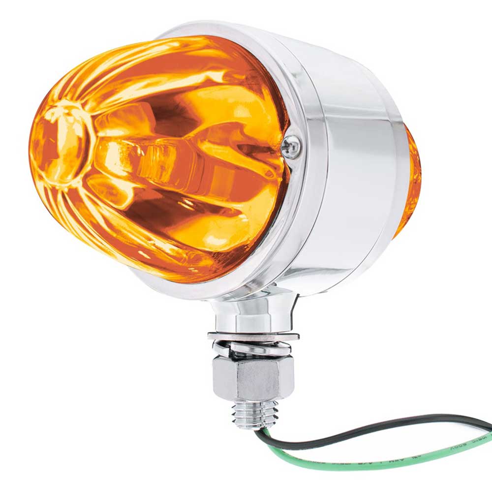 Double Face Glass Watermelon Lens Light with Chrome Housing