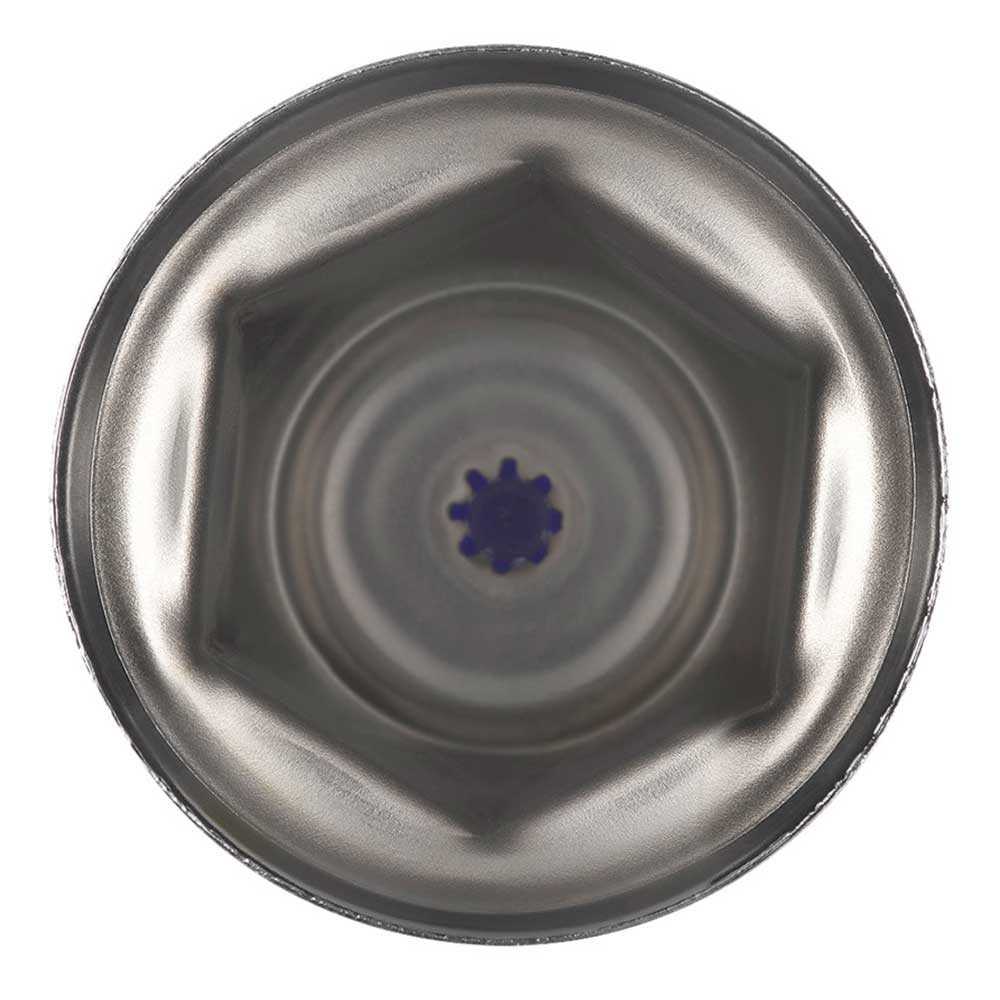 33mm x 2" Chrome Steel Reflector Nut Cover with Flange - Push On