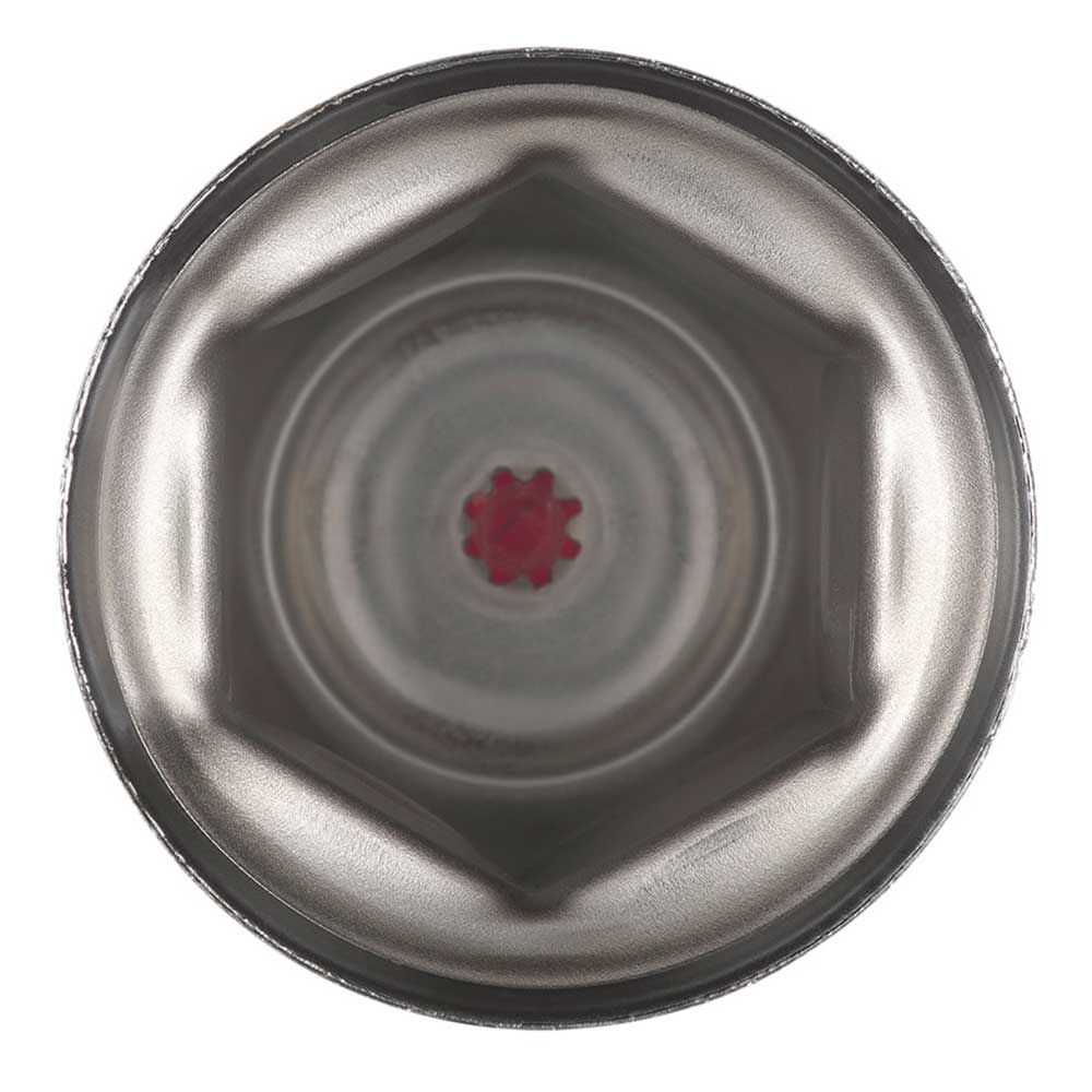 33mm x 2" Chrome Steel Reflector Nut Cover with Flange - Push On