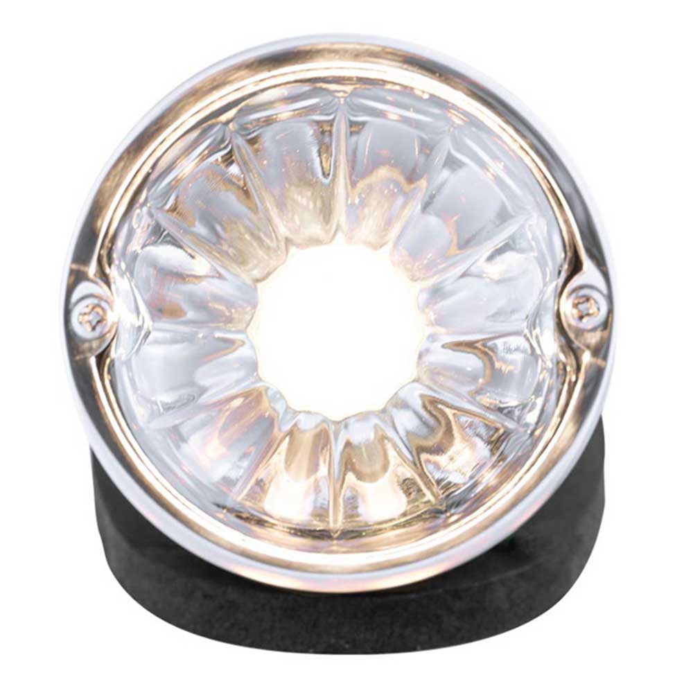 Chrome Die Cast Torpedo Cab Light with Watermelon Glass Lens & 1156 Bulb