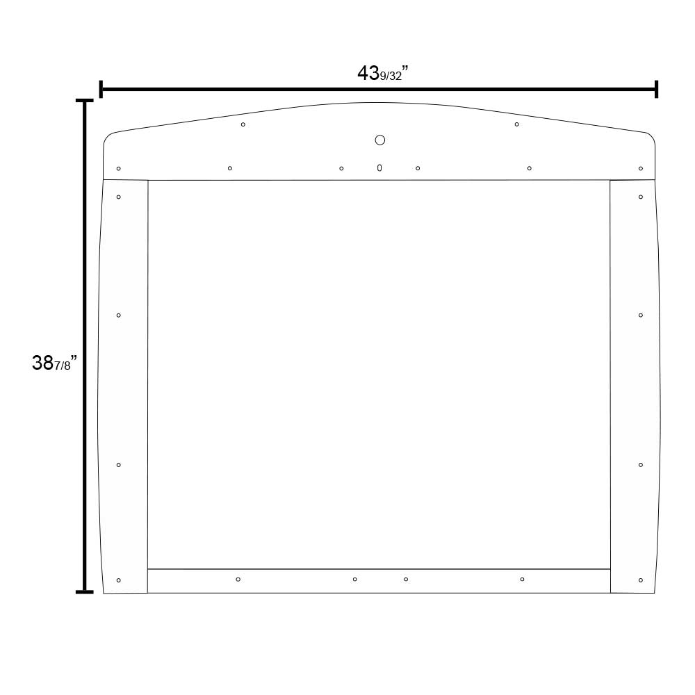 SS Grill with 15 Louvers for 1995 - 2016 Kenworth T800
