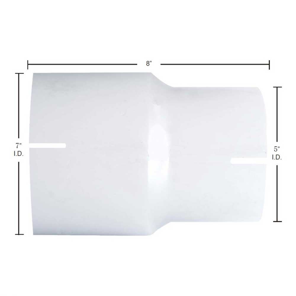 7"ID to 5"ID Chrome Reducer