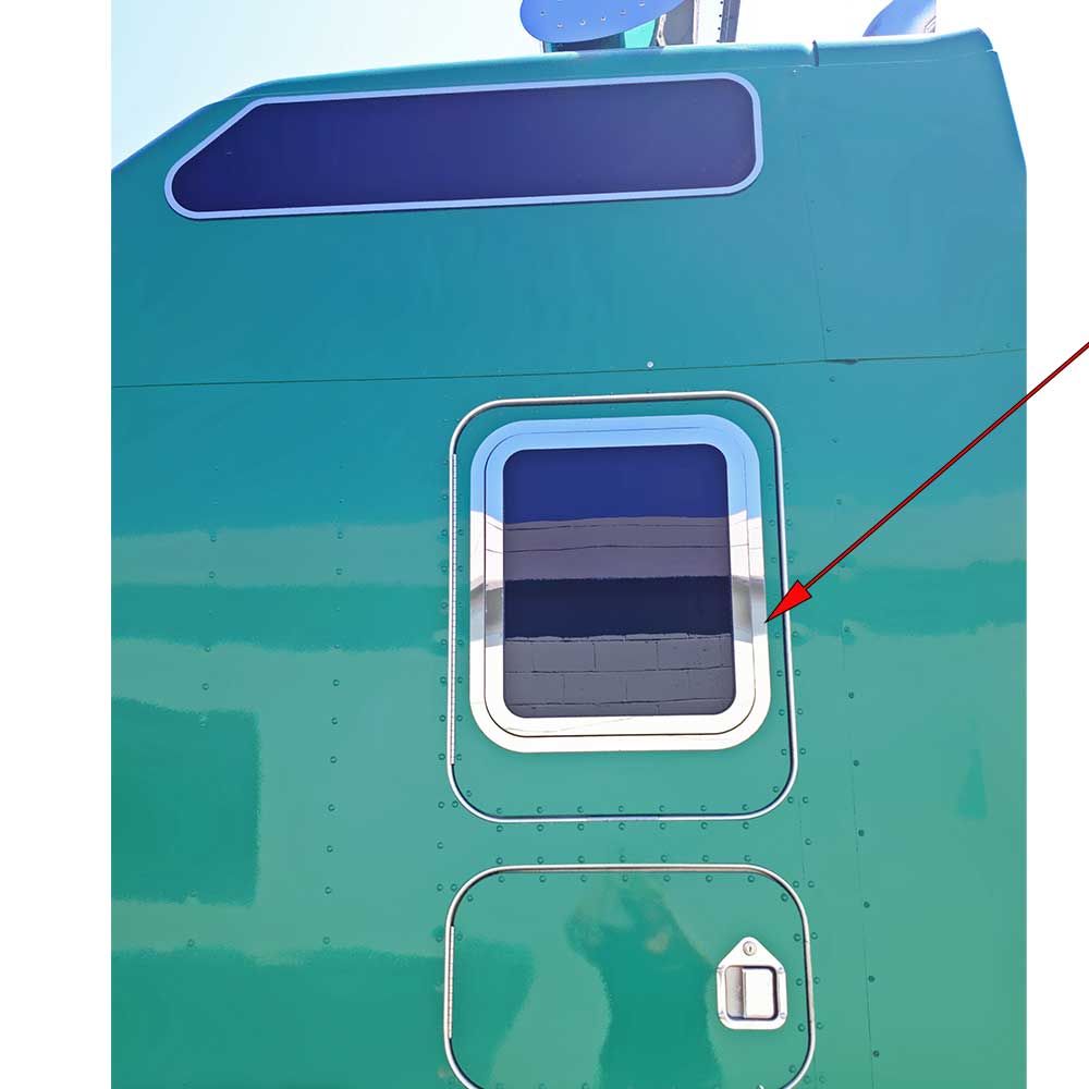 SS Sleeper Window Double Outer Surround 1982-2024 KW T600, T660, T800, W900, W990