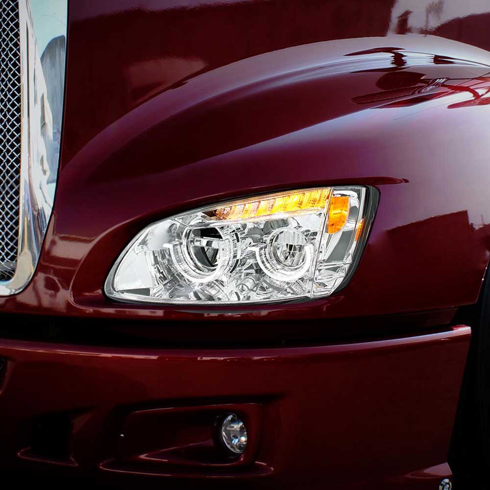 Kenworth T660 2008-2017 LED Headlight with LED Turn Signal and Position Light Bar