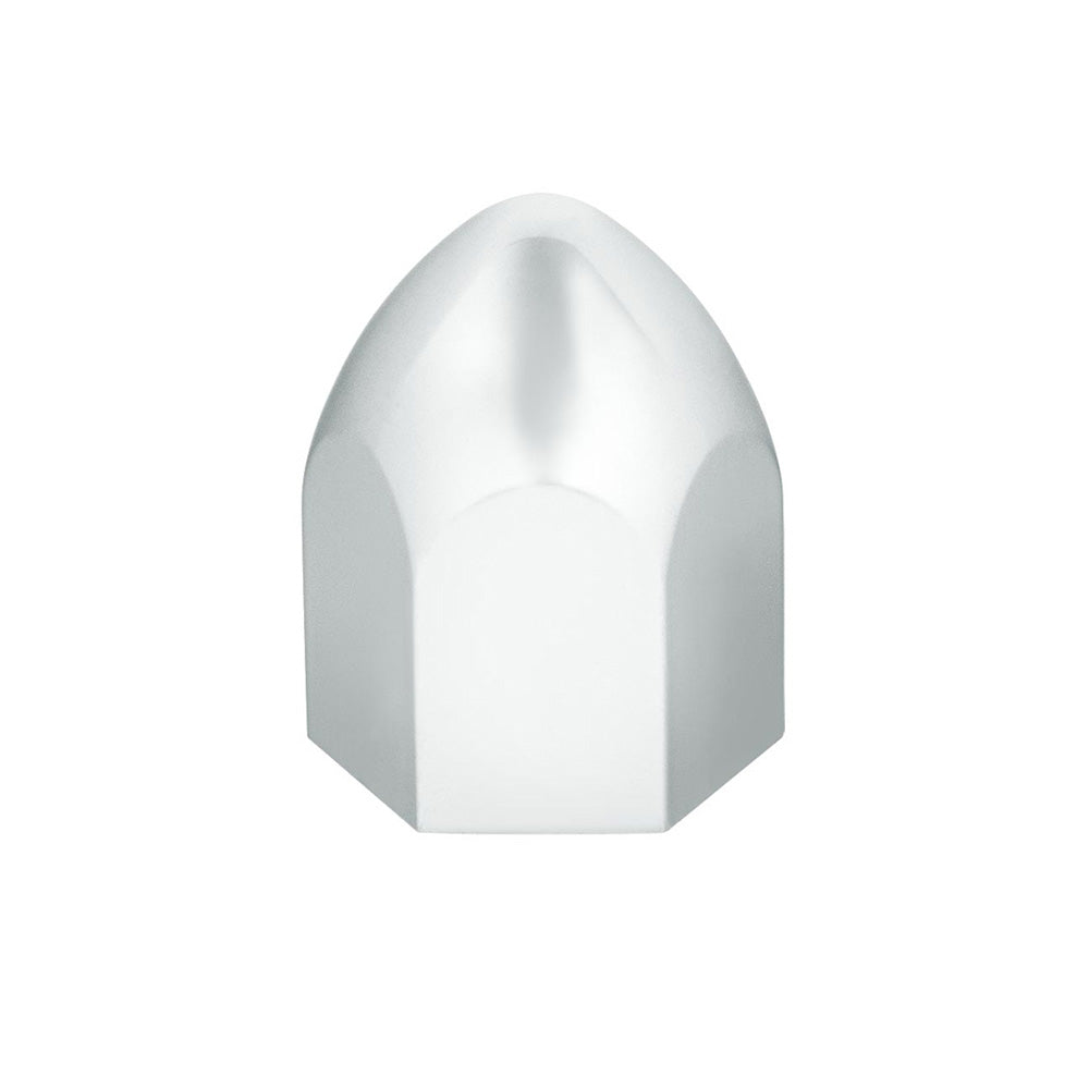 1/2" X 15/16" Chrome Plastic Bullet Nut Cover - Push on 50 pack