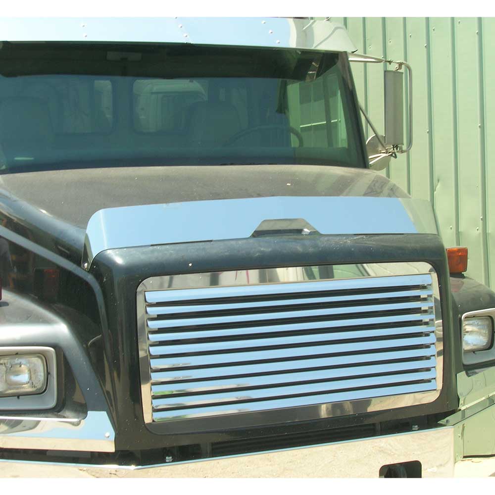 Freightliner FL 50, 60, 70, 80 Stainless Steel 6" Bug Shield