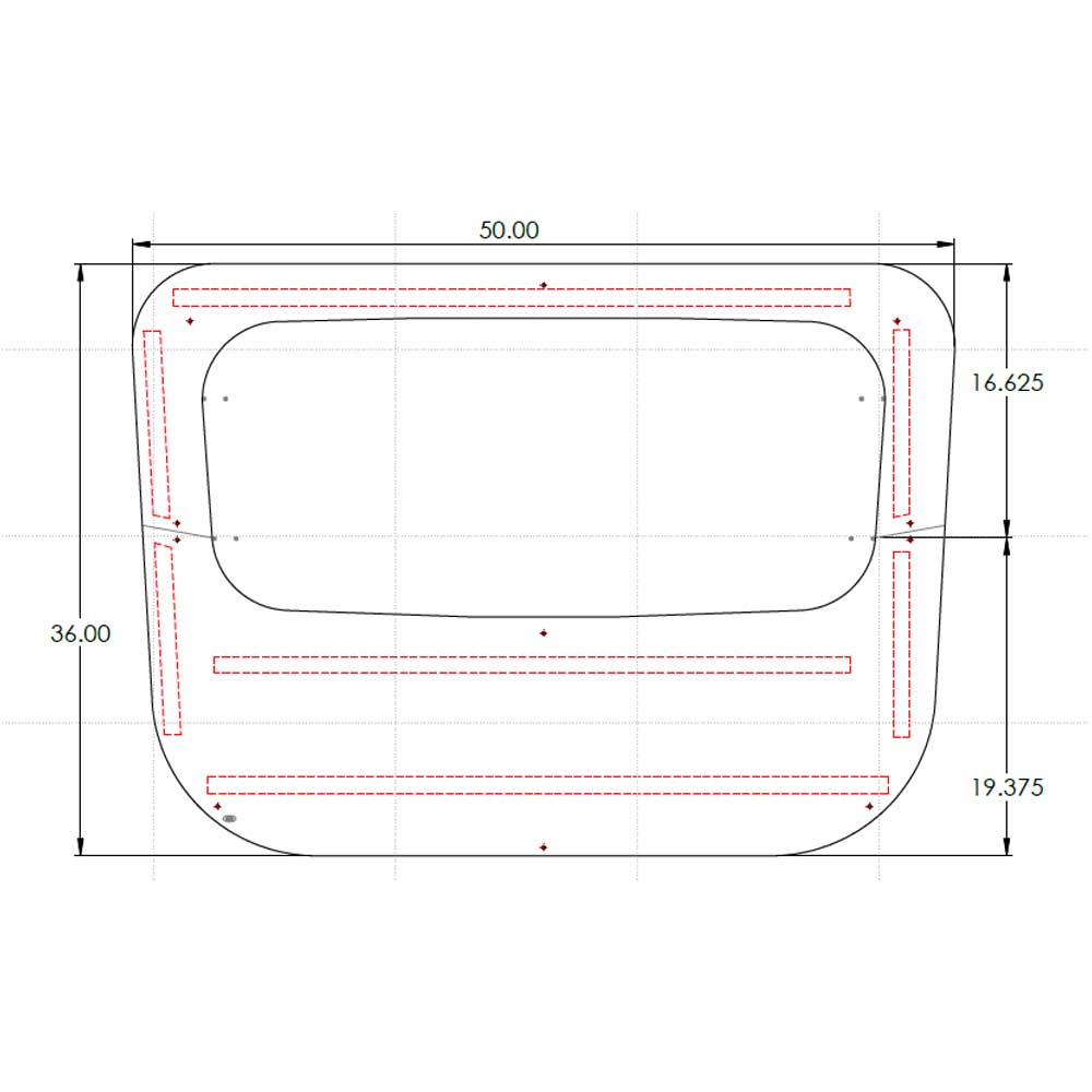 Freightliner Century Stainless Steel Sunroof Window Trim
