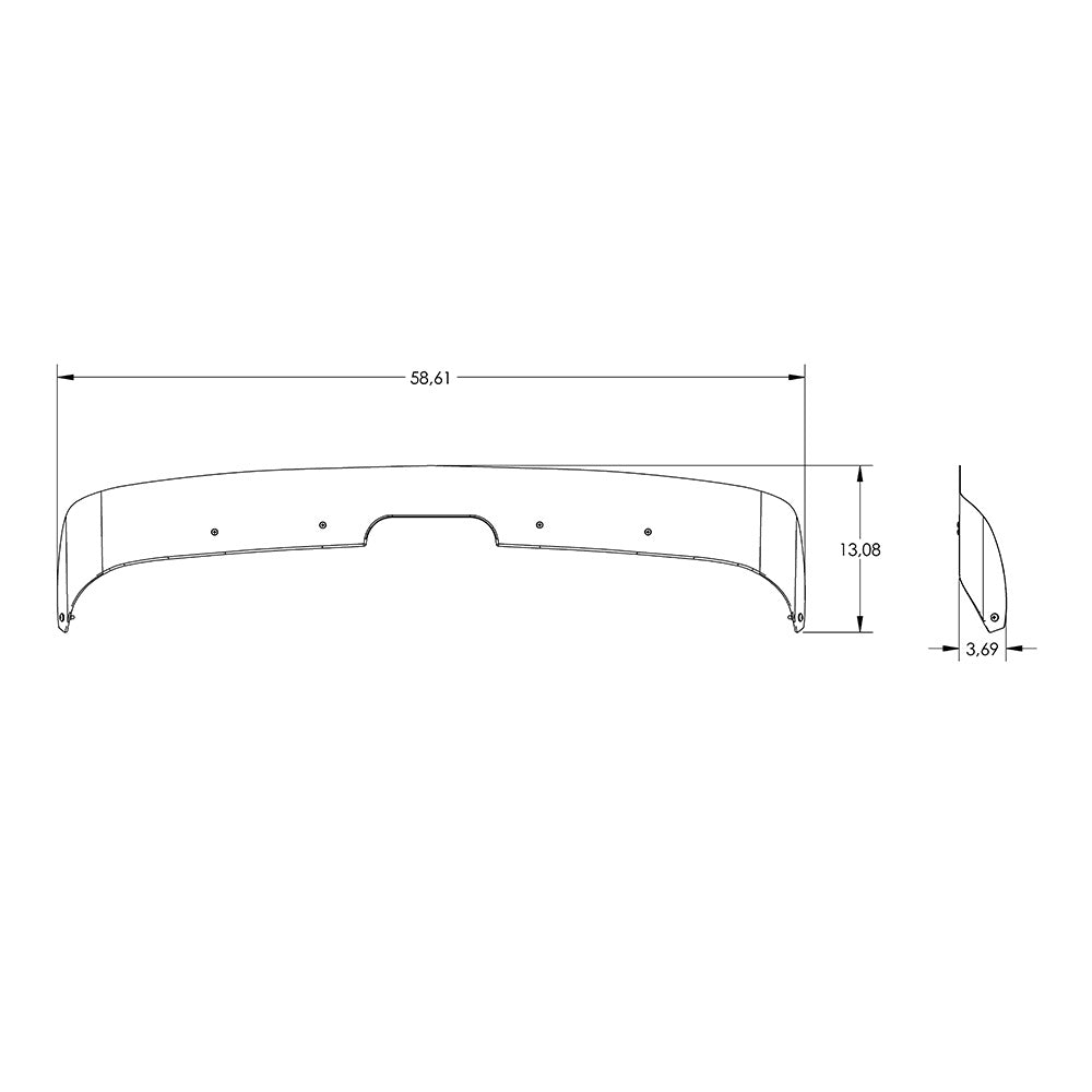 Stainless steel Bug Shield for 2013+ Peterbilt 579