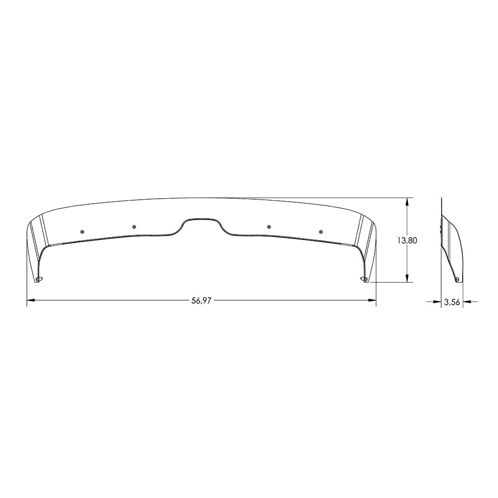 Stainless steel Bug Shield for 2012+ Kenworth T680