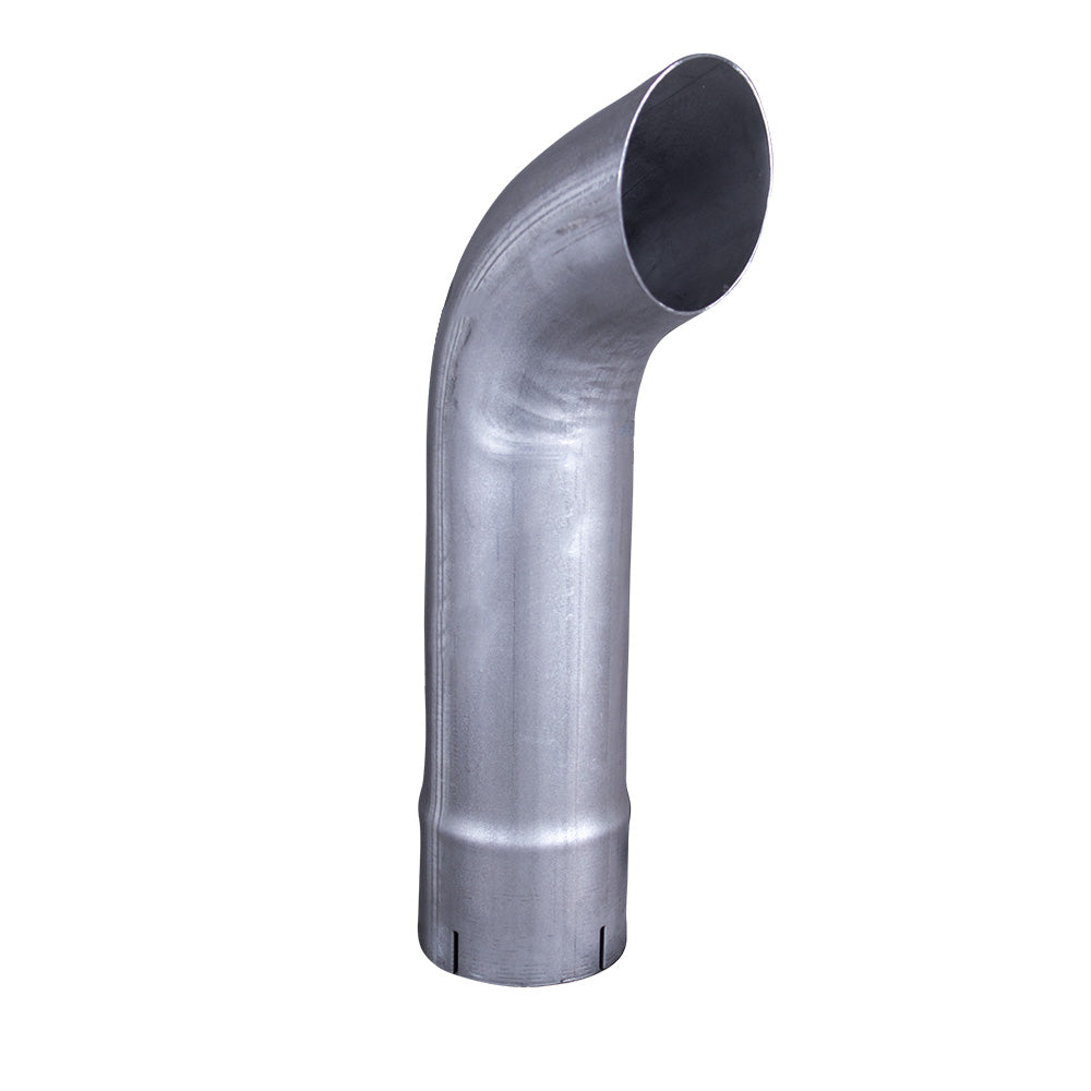 5"D x 18"L Curved Aluminized Top Stack with Expanded End
