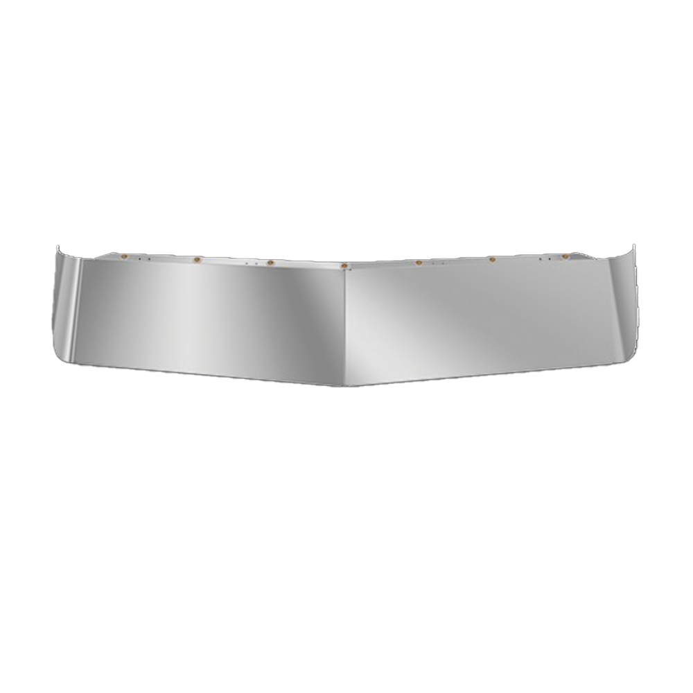 Western Star Constellation 2002+ 14" Stainless Steel Visor with Seven 3/4" Round Amber LED Lights