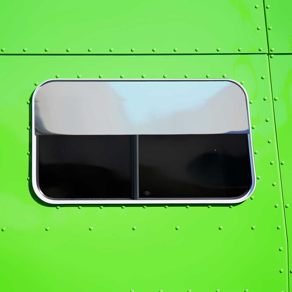 Peterbilt Stainless 8" Munster Window Chop Top for 70" Sleeper