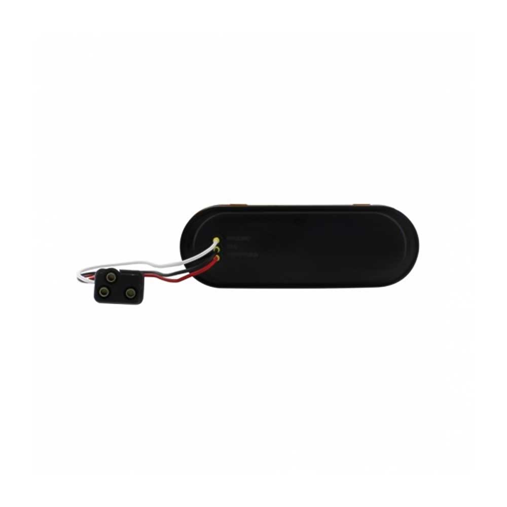 6-1/2" Red 10 LED Oval with 3 Contact Female Plug