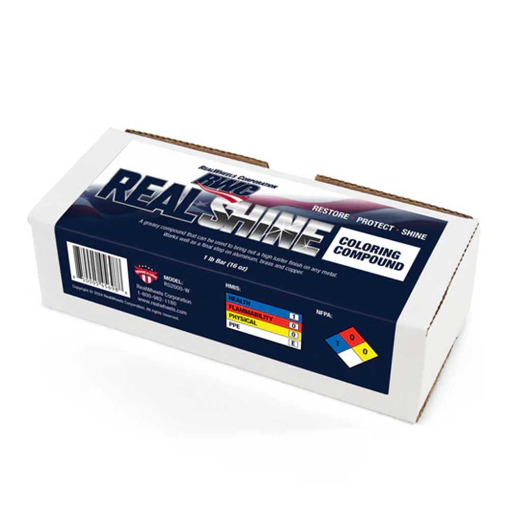 Real Shine Coloring Compound, 1-1/2" x 2" x 6" White Bar
