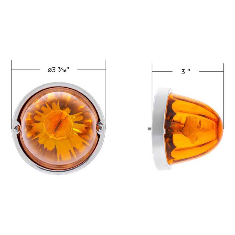 Star-Burst Glass Watermelon Light Flush Mount Kit