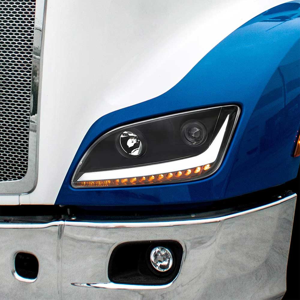 Peterbilt 579, 587 Projection with LED Position and Sequential Light
