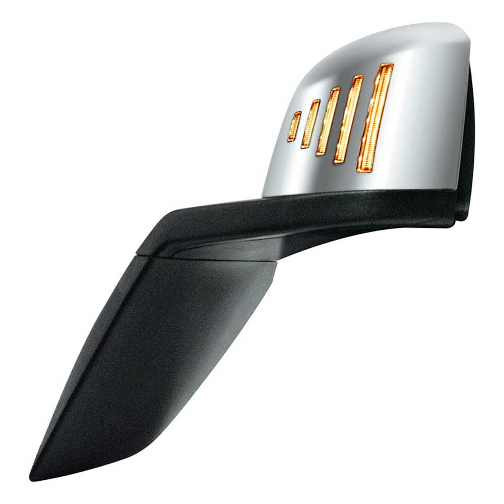Volvo VNL 2018+ Hood Mirror Assembly with LED Lights