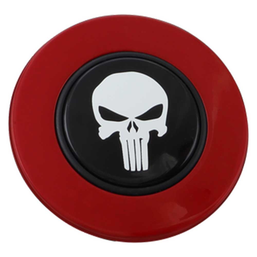 Magnetic Horn Button with Punisher on Black Medallion