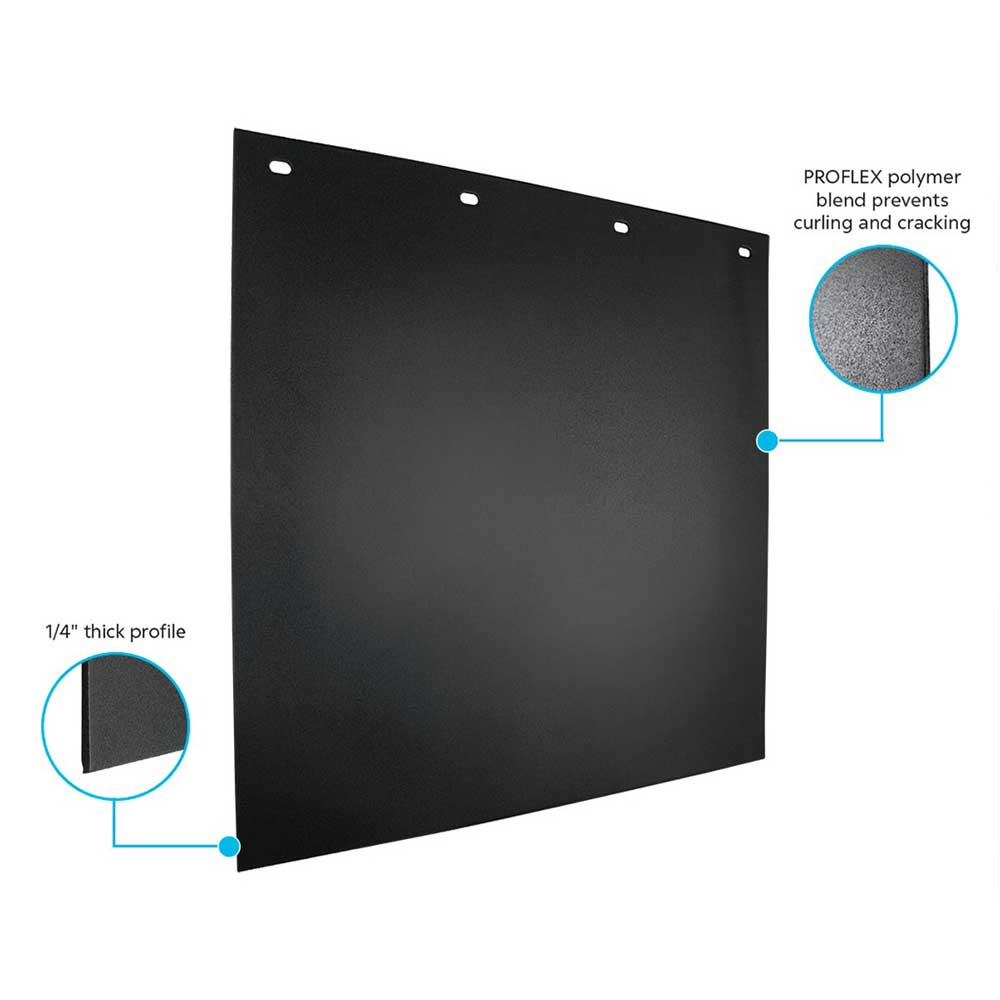 24"W x 24"L PROFLEX Black Mud Flap (EA)
