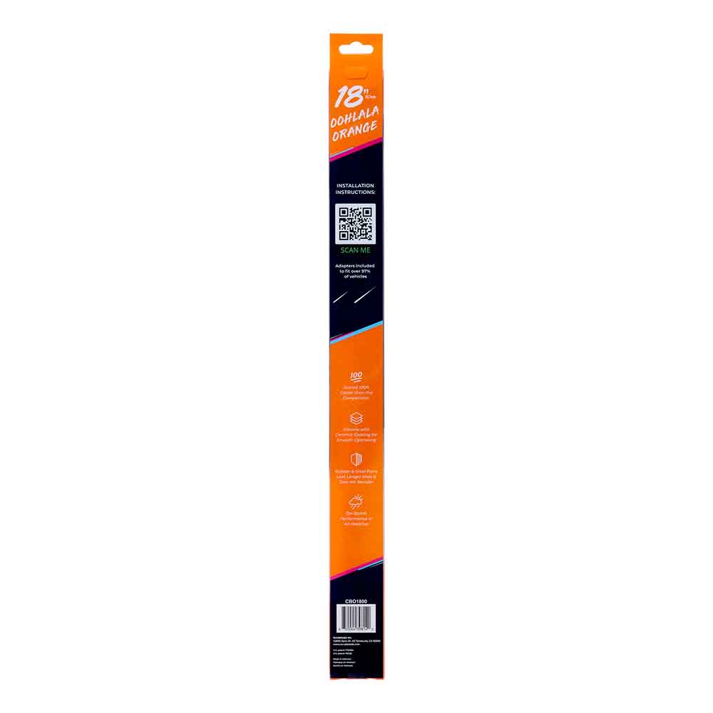 Scrubblade Orange Silicone Shadeblade Wiper Blade