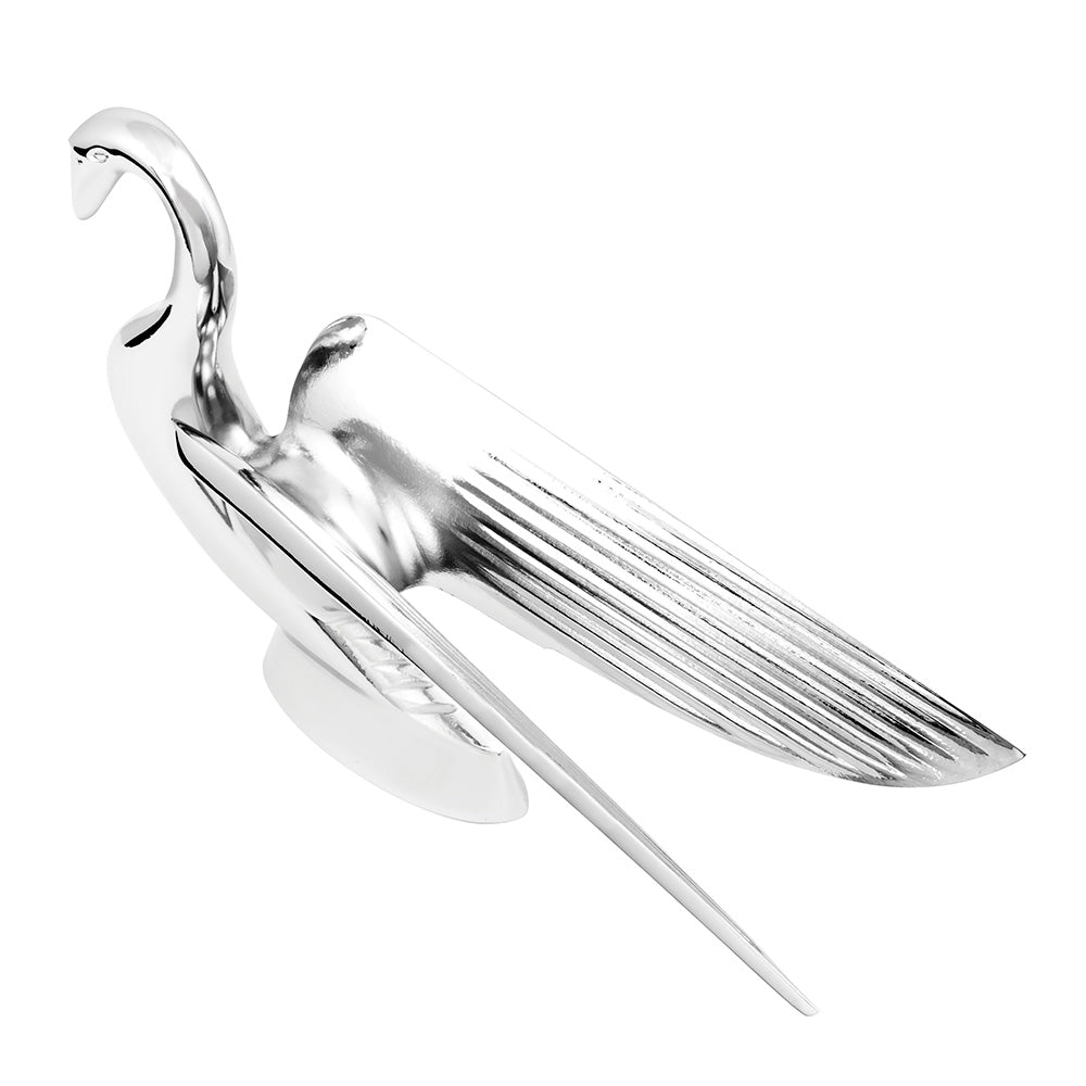 Chrome Wonder Wing Swan Hood Ornament