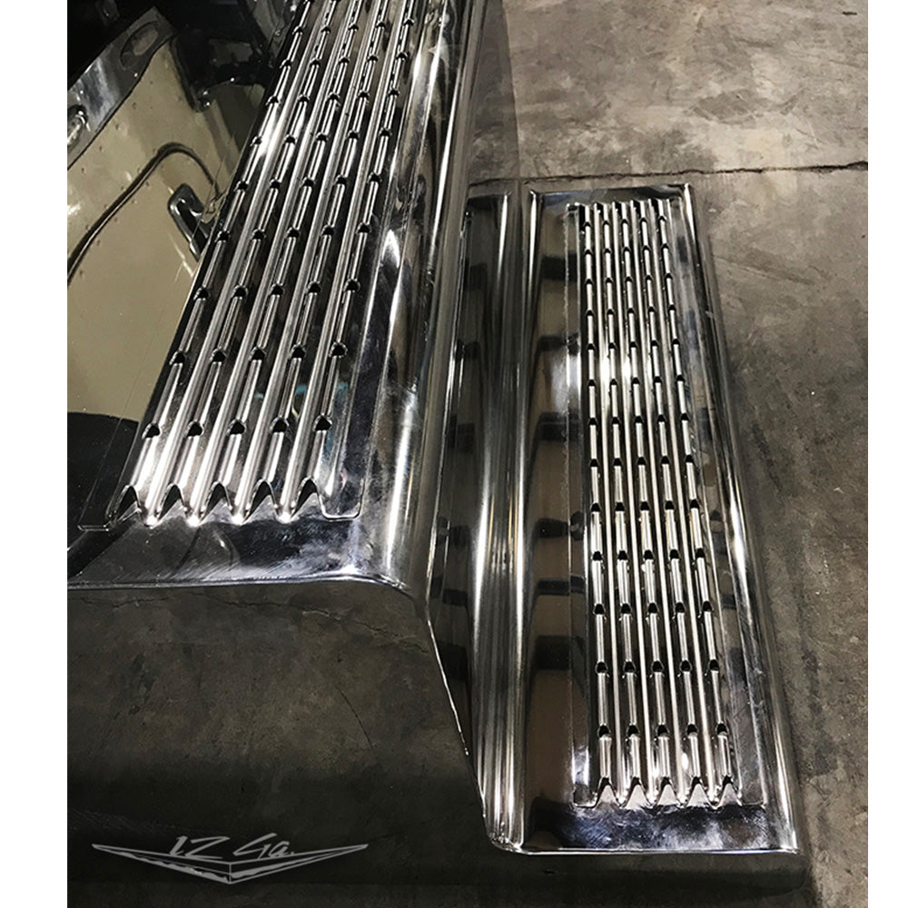 28" Washboard Style Stainless Steel Step Plate