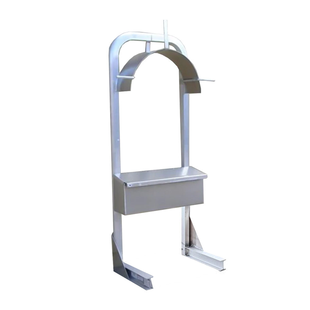 86"H Aluminum Hose Rack with Fitting Box