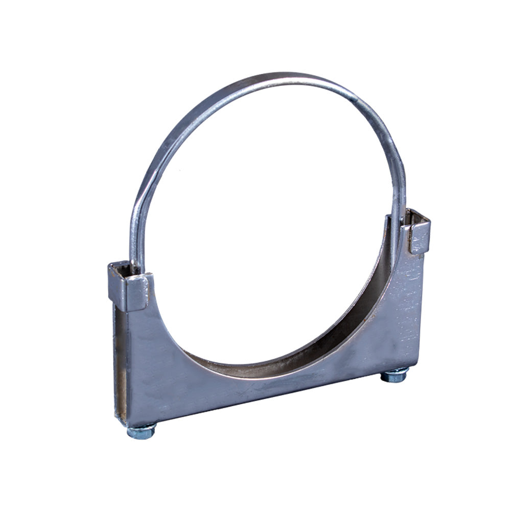 6" Stainless Steel Closed Double Saddle Clamp with Flat Bolt