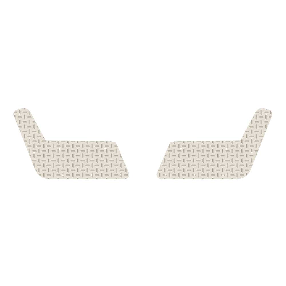 Peterbilt 367, 567 Setback Axle Bumper Aluminum Diamond Plate Top Plates for Valley Chrome Bumpers