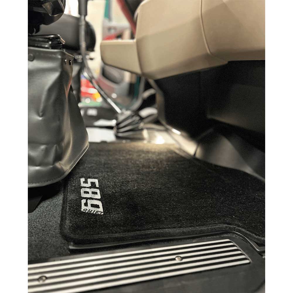 Peterbilt 589 Carpet Two Piece Black Floor Mats