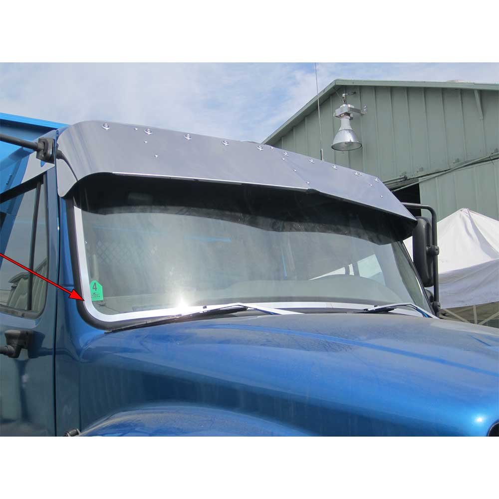 Freightliner M2 Business Class Stainless Steel Windshield Trim