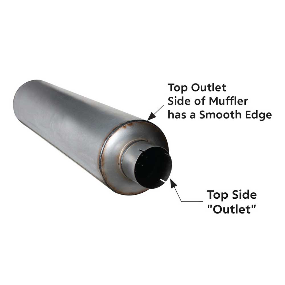 5" Inlet/Outlet x 51" Aluminized Muffler