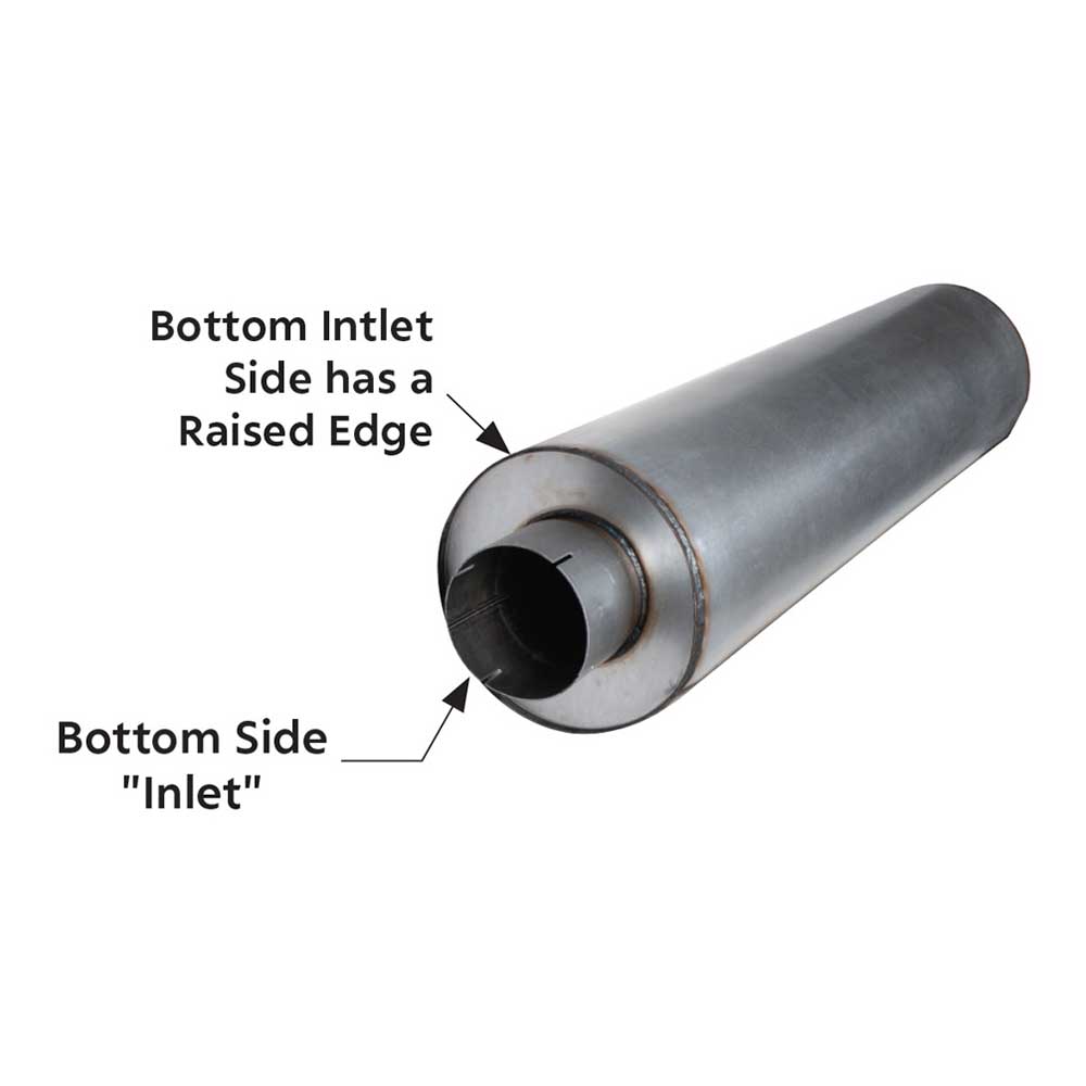 5" Inlet/Outlet x 51" Aluminized Muffler