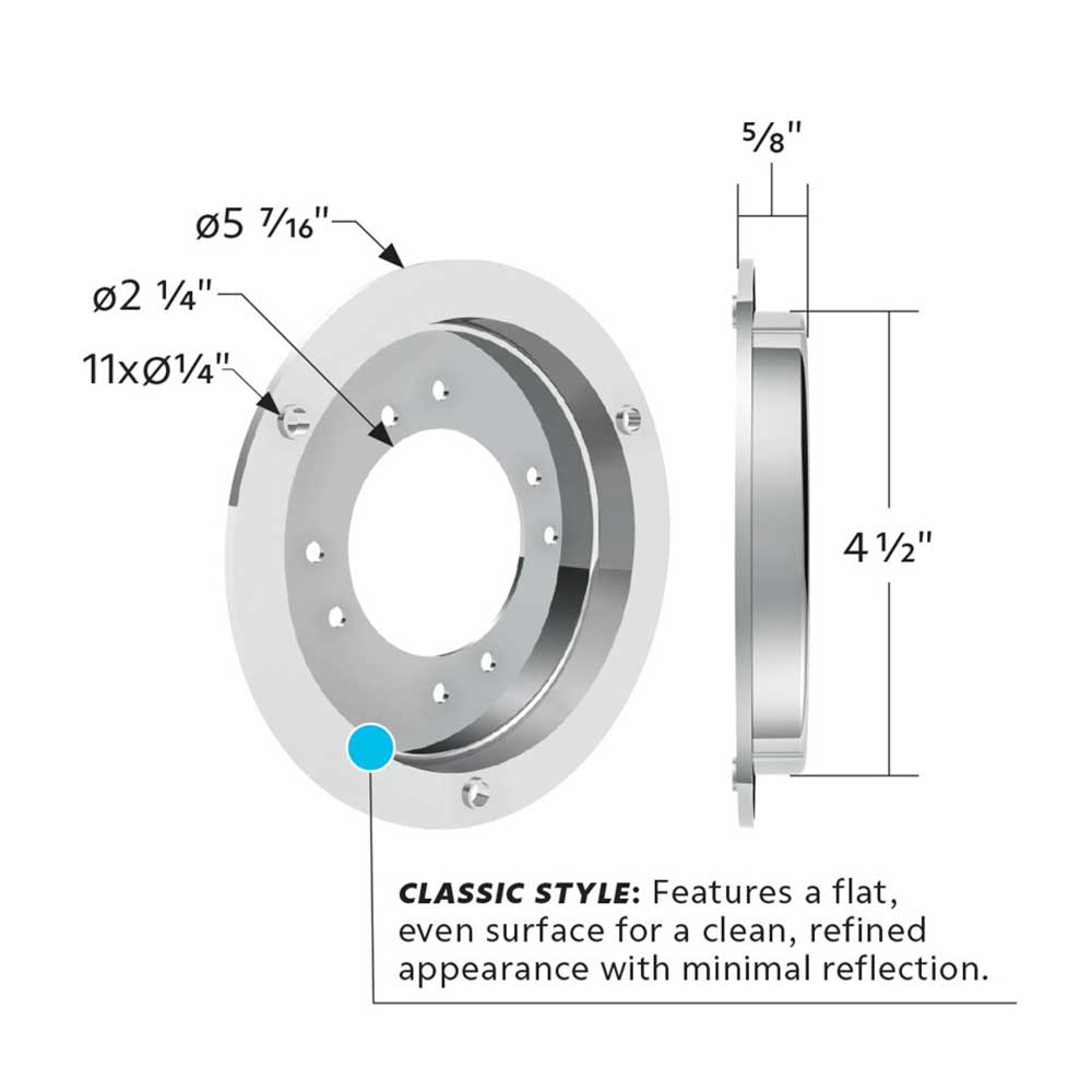 4" Chrome Adapter Kit for 2" Lights