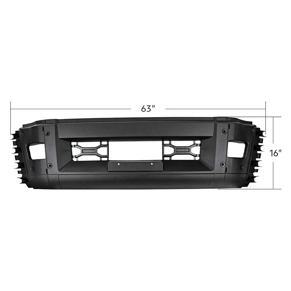 Volvo VNL 2018+ Black Replacement Center Bumper