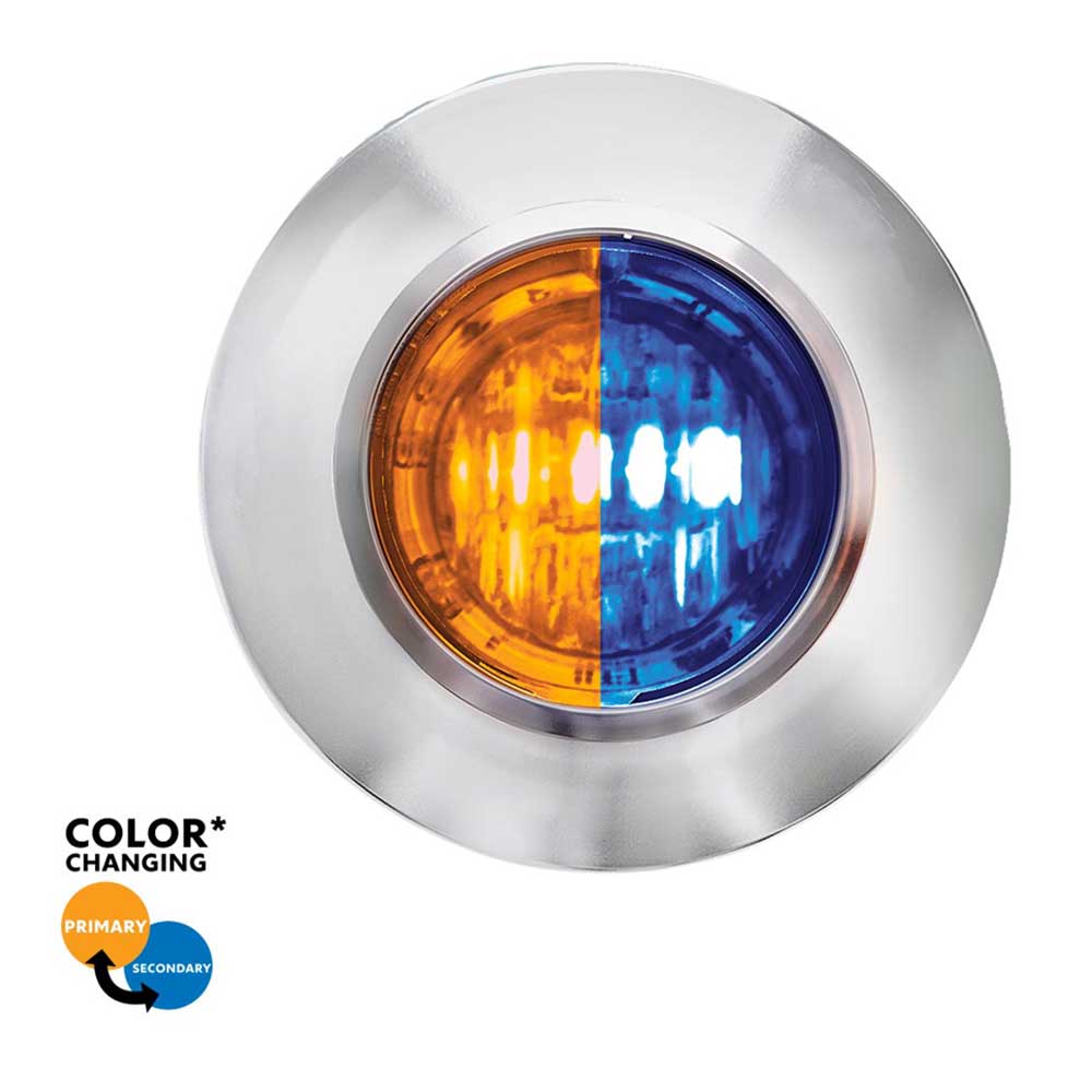 3/4" 2 LED Mini Double Fury Dual Color Marker Light