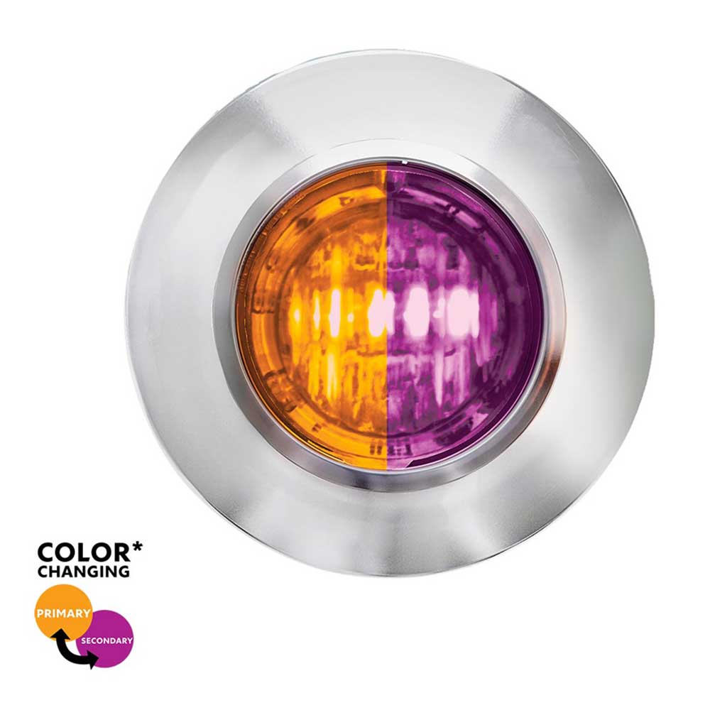 3/4" 2 LED Mini Double Fury Dual Color Marker Light