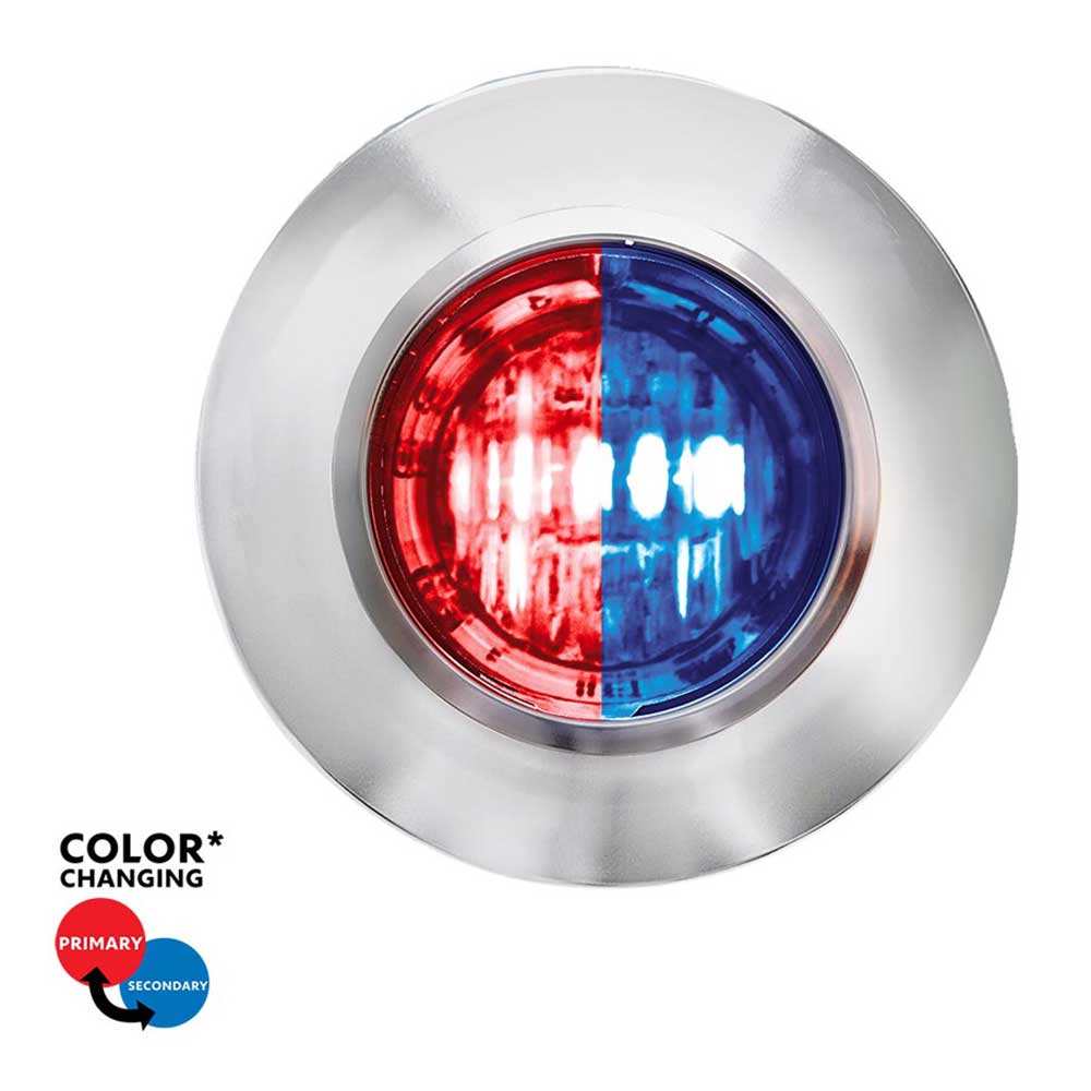 3/4" 2 LED Mini Double Fury Dual Color Marker Light