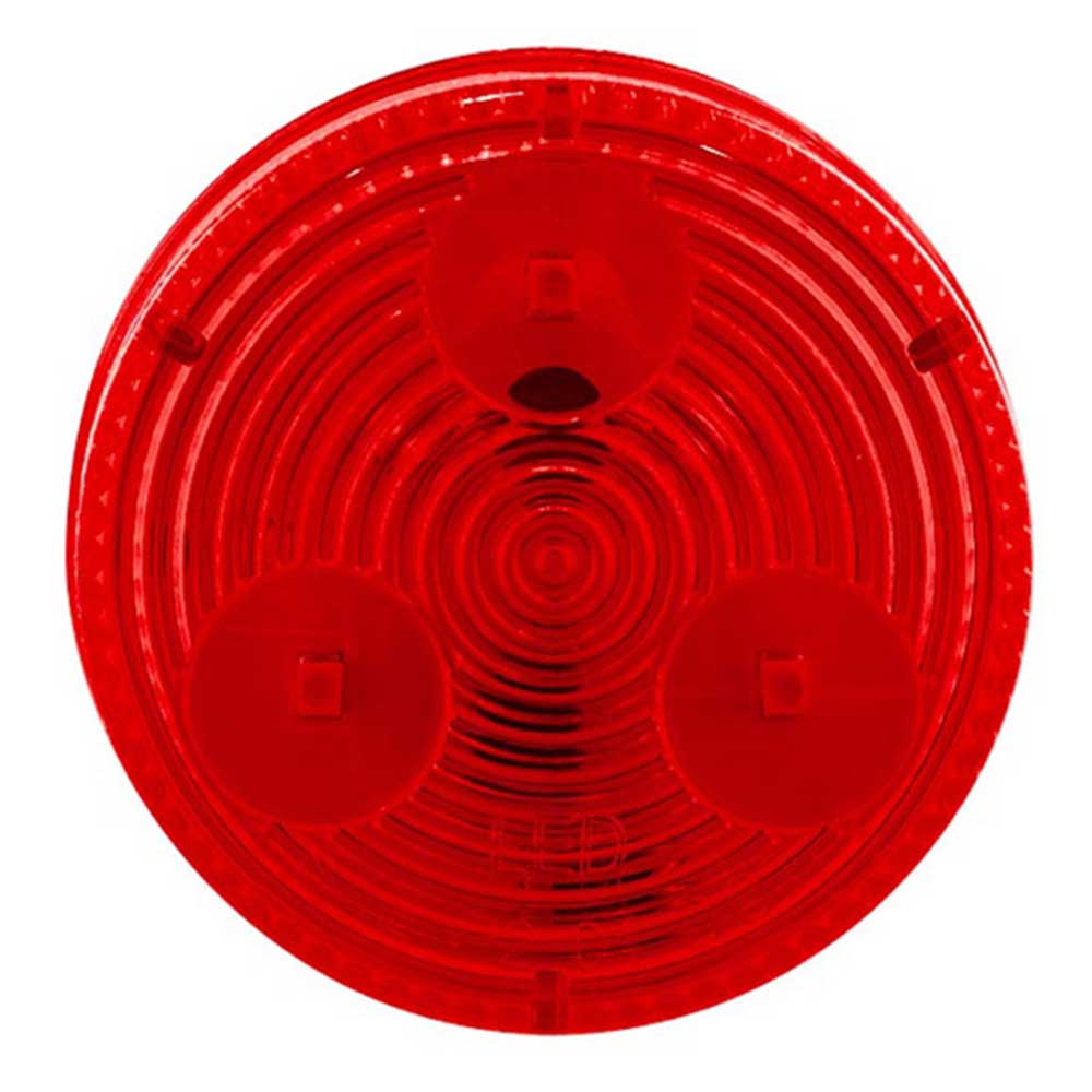 2" Low Profile Red 3 LED Marker Light