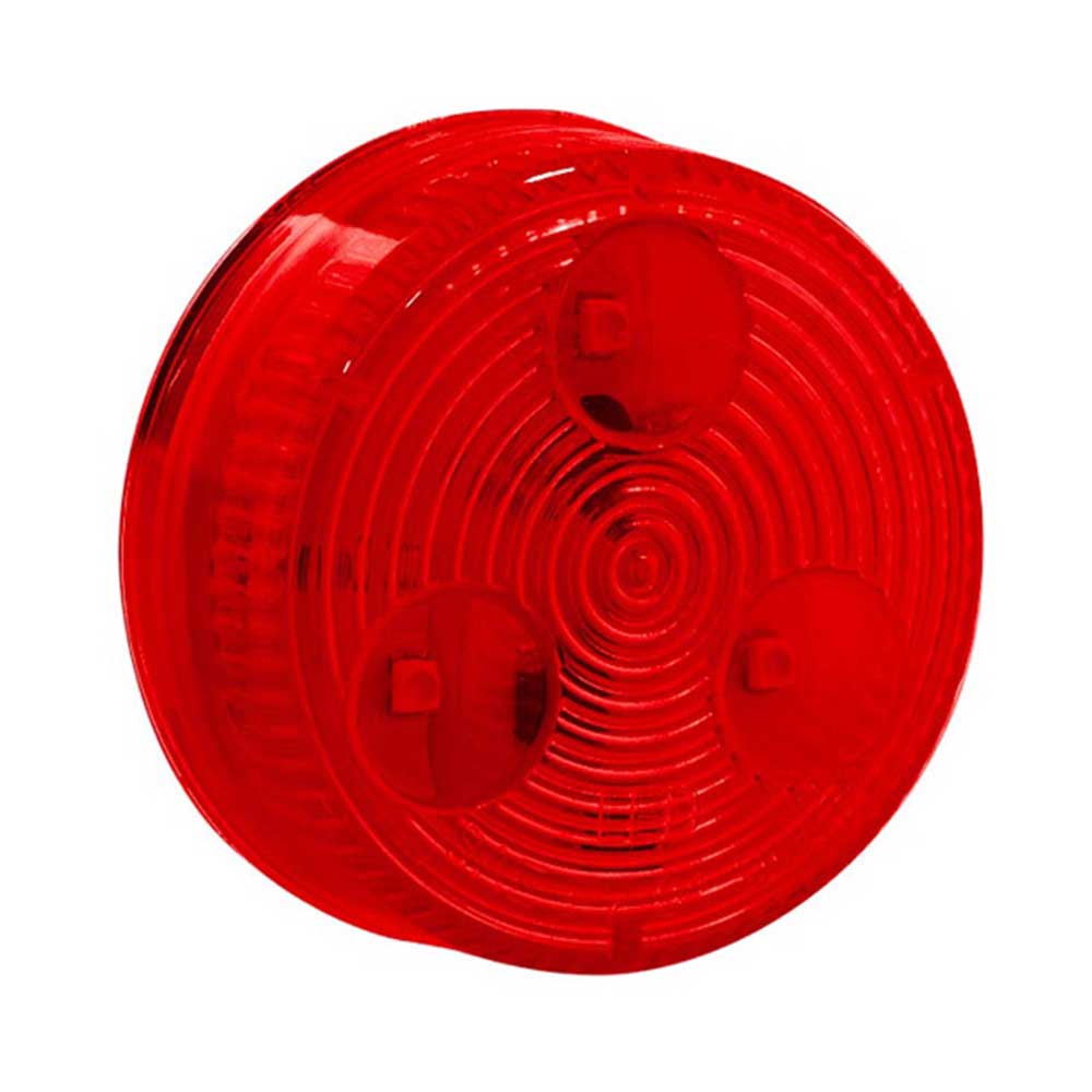 2" Low Profile Red 3 LED Marker Light